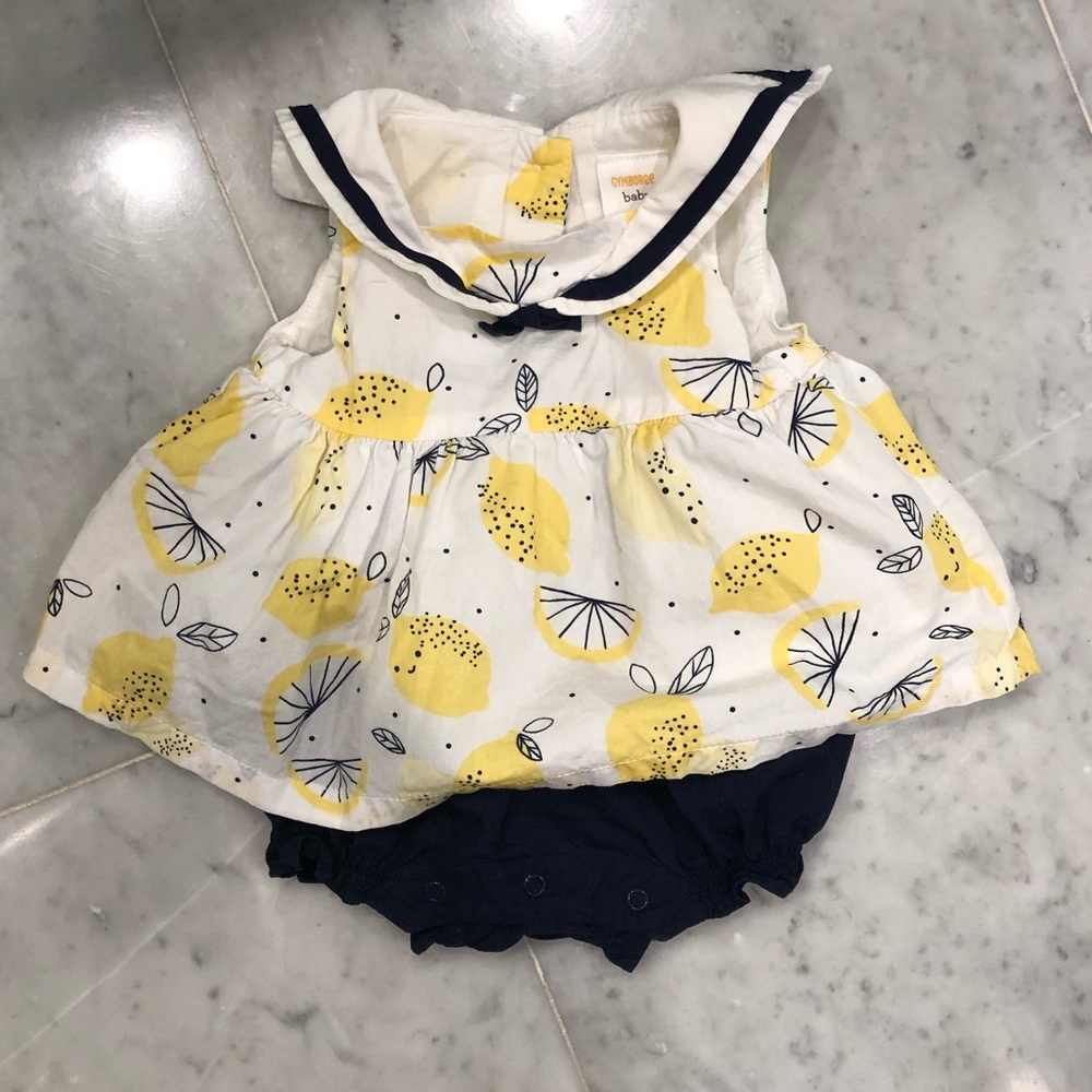Gymboree lemon onesie